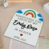 Rainbow Baby Announcement Sign| Custom Rainbow Baby Reveal Gift| Rainbow Baby Pregnancy Reveal - Image 11