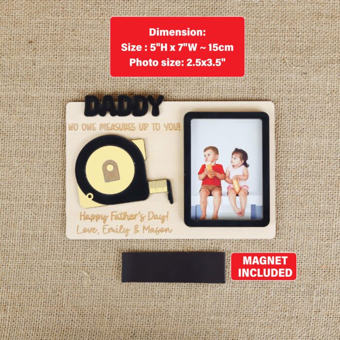 Personalized Photo Frame Gift He’ll Treasure | Custom Grandpa Picture Frame |  Personalized Thank You Frame for Grandpa - Image 3