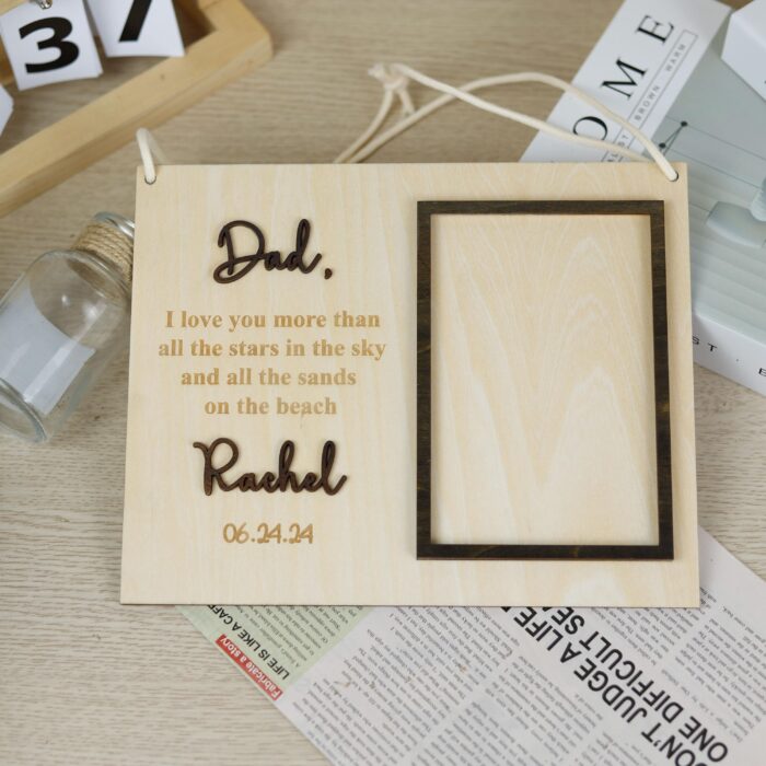 Best Dad Photo Frame | Custom Dad Picture Frame | Father’s Day Gift Frame - Image 5