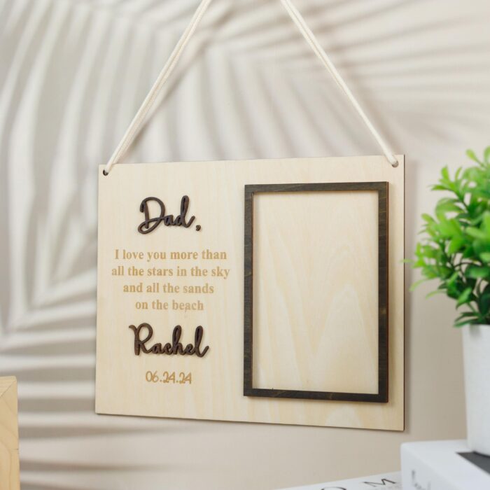 Best Dad Photo Frame | Custom Dad Picture Frame | Father’s Day Gift Frame - Image 3