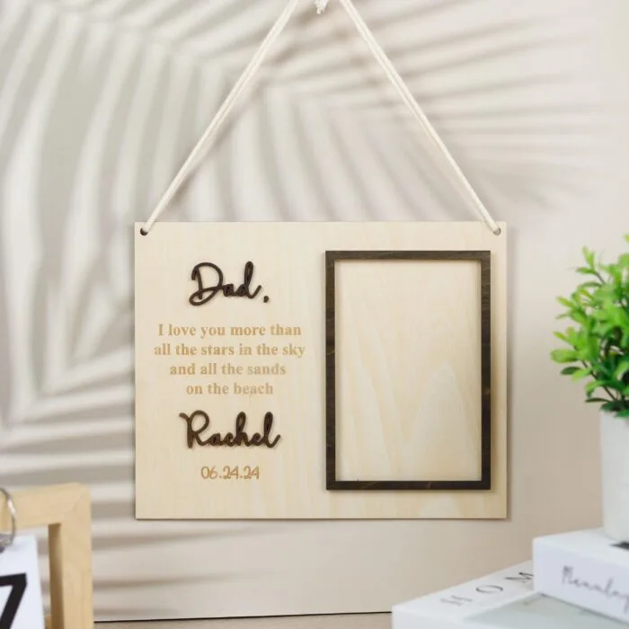Best Dad Photo Frame | Custom Dad Picture Frame | Father’s Day Gift Frame