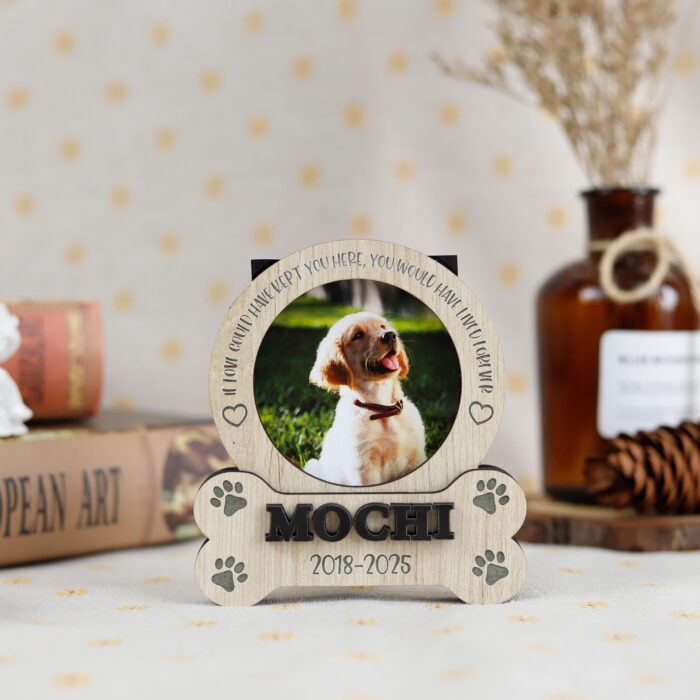 Personalized Dog Memorial Sign | Engraved Dog Remembrance Gift | Dog Memorial Wooden Sign - Image 4