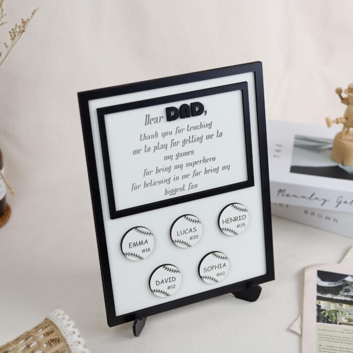 Personalized Dad Plaque| Custom Wooden Keepsake He’ll Cherish | Father’s Day Gift - Image 10