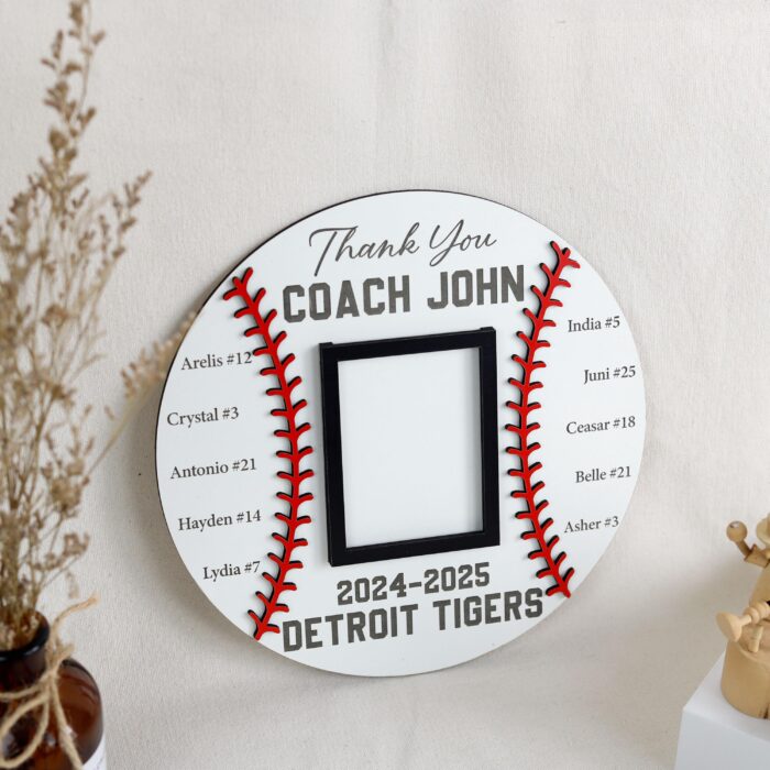 Thank You Coach – Personalized Wooden Plaque for Impact| Heartfelt Gift for Coach | Custom Team Message Engraved - Image 7