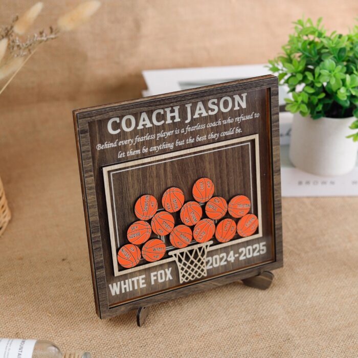 Custom Basketball Coach Gift | Personalized Thank-You Plaque - Image 10