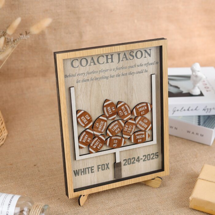 Personalized Football Coach Gift | Custom Thank-You Sign - Image 6