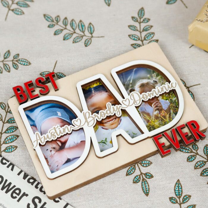 Custom Dad Photo Magnet | Personalized Father’s Day Frame | Best Dad Photo Magnet - Image 5