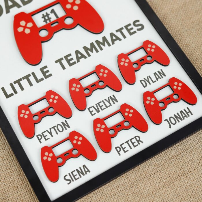 Personalized Gamer Dad Sign | Custom Dad Gaming Sign | Gamer Dad Wall Decor - Image 9