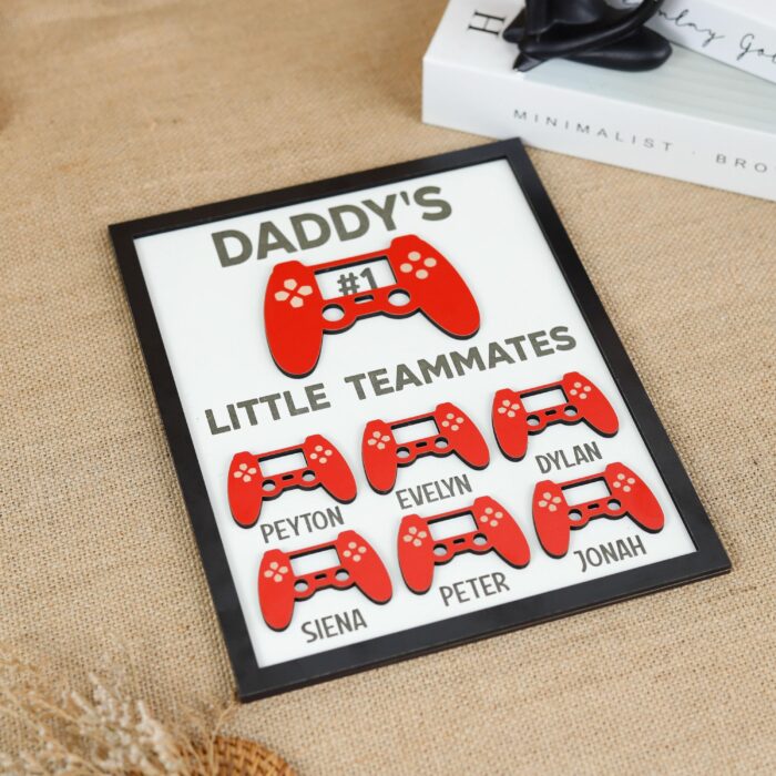 Personalized Gamer Dad Sign | Custom Dad Gaming Sign | Gamer Dad Wall Decor - Image 8