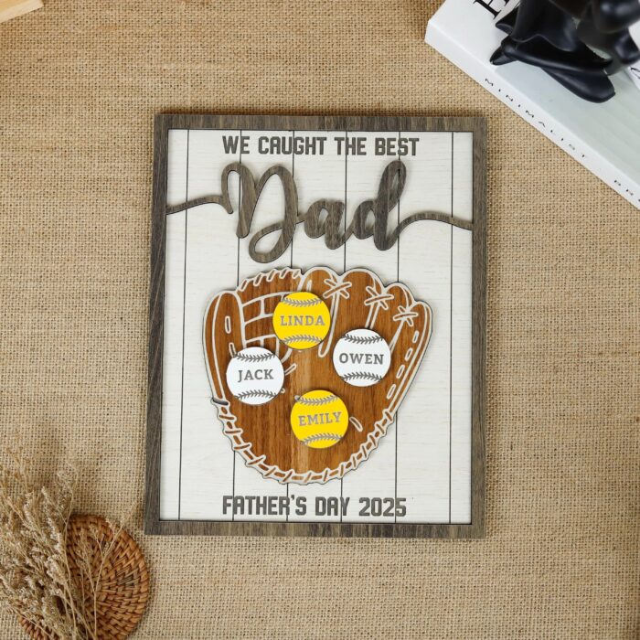 Personalized Grandkids Name Sign | Custom Grandpa Sign | Personalized Decor Full of Love - Image 4