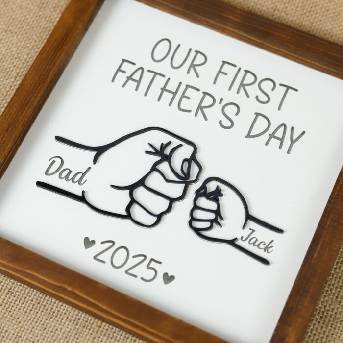 Custom Baby Name Plaque for First | Personalized First Father’s Day Gift | Personalized Keepsake for New Dads - Image 10