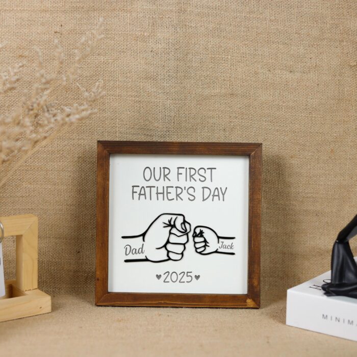 Custom Baby Name Plaque for First | Personalized First Father’s Day Gift | Personalized Keepsake for New Dads - Image 5