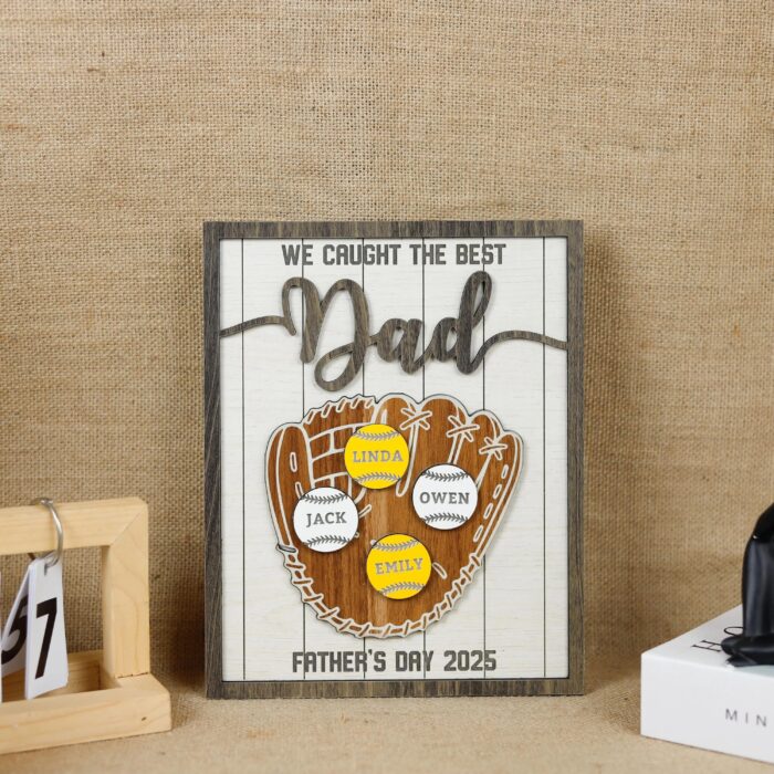 Personalized Grandkids Name Sign | Custom Grandpa Sign | Personalized Decor Full of Love