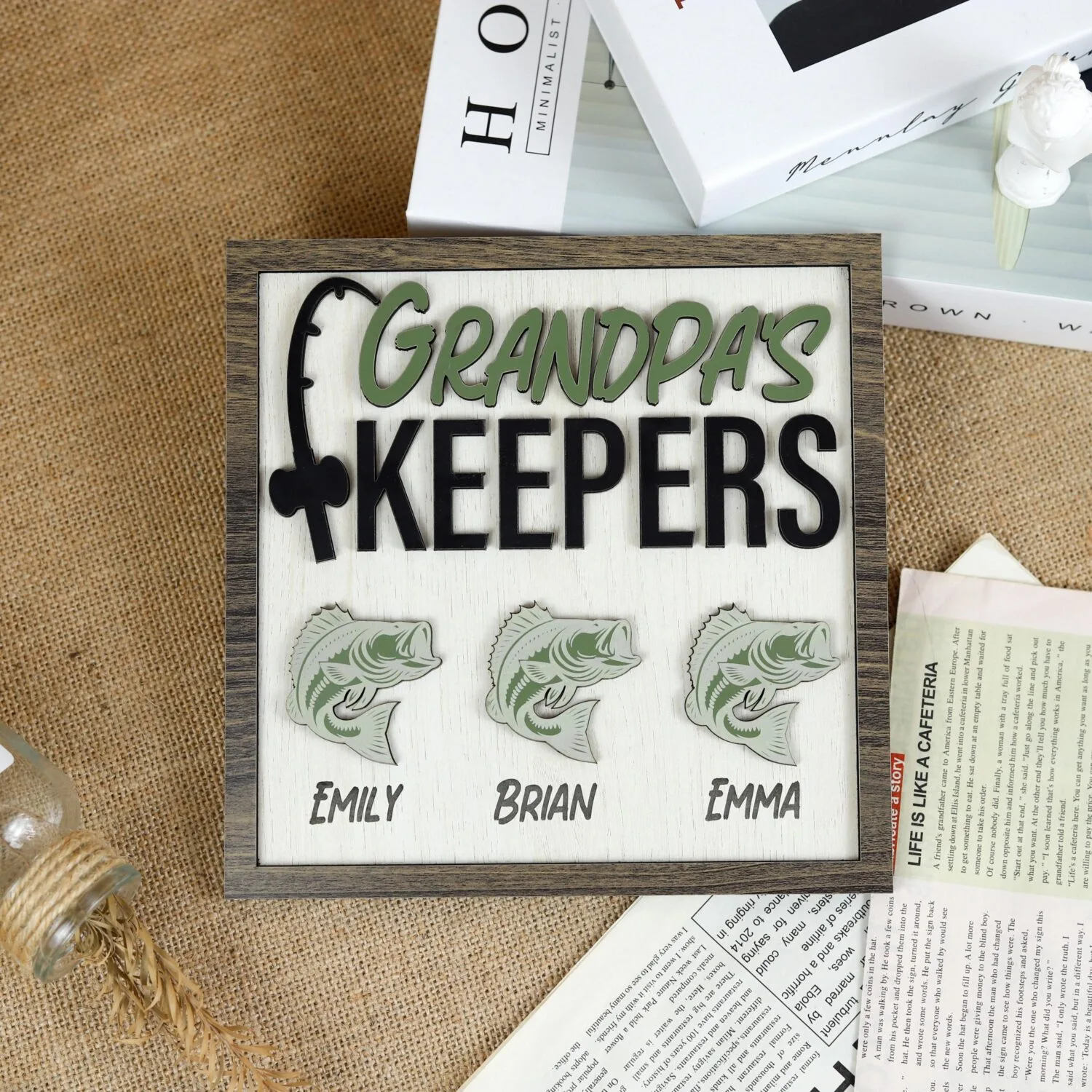 custom grandpa wood sign