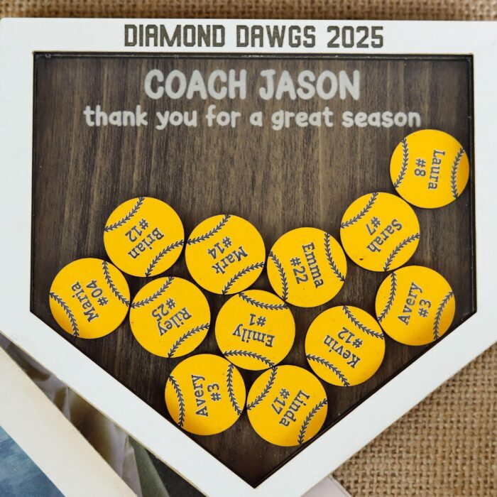 Custom Coach Sign for Baseball Softball| Personalized Coach Gift Sign| Softball Baseball Coach Name Plaque - Image 10