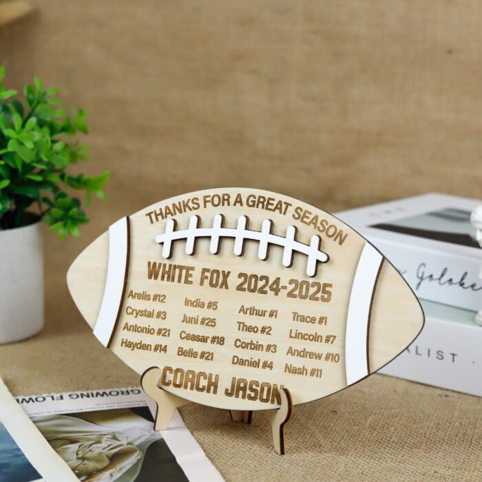 Custom Football Name Sign| Personalized Football Player Sign| Engraved Football Name Plaque - Image 11