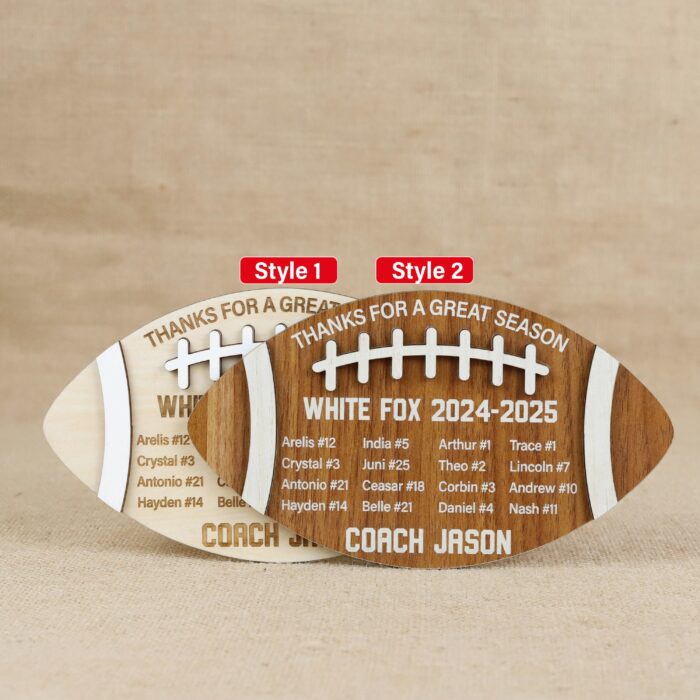 Custom Football Name Sign| Personalized Football Player Sign| Engraved Football Name Plaque - Image 3