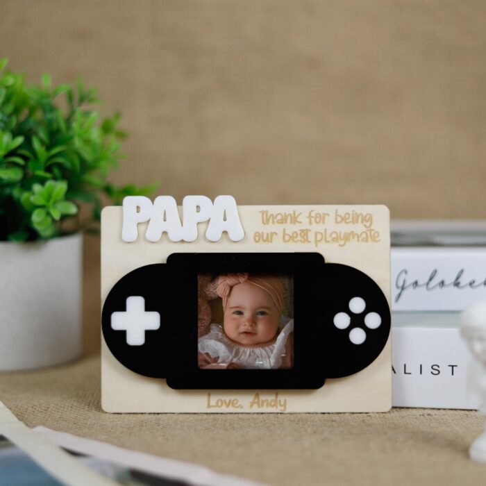 Custom Gaming Dad Frame |Fun Gift from Kids|  Gamer Dad Photo Frame| Personalized for Father’s Day - Image 8