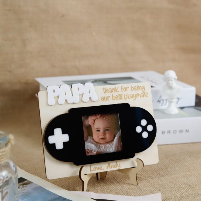 Custom Gaming Dad Frame |Fun Gift from Kids|  Gamer Dad Photo Frame| Personalized for Father’s Day - Image 11
