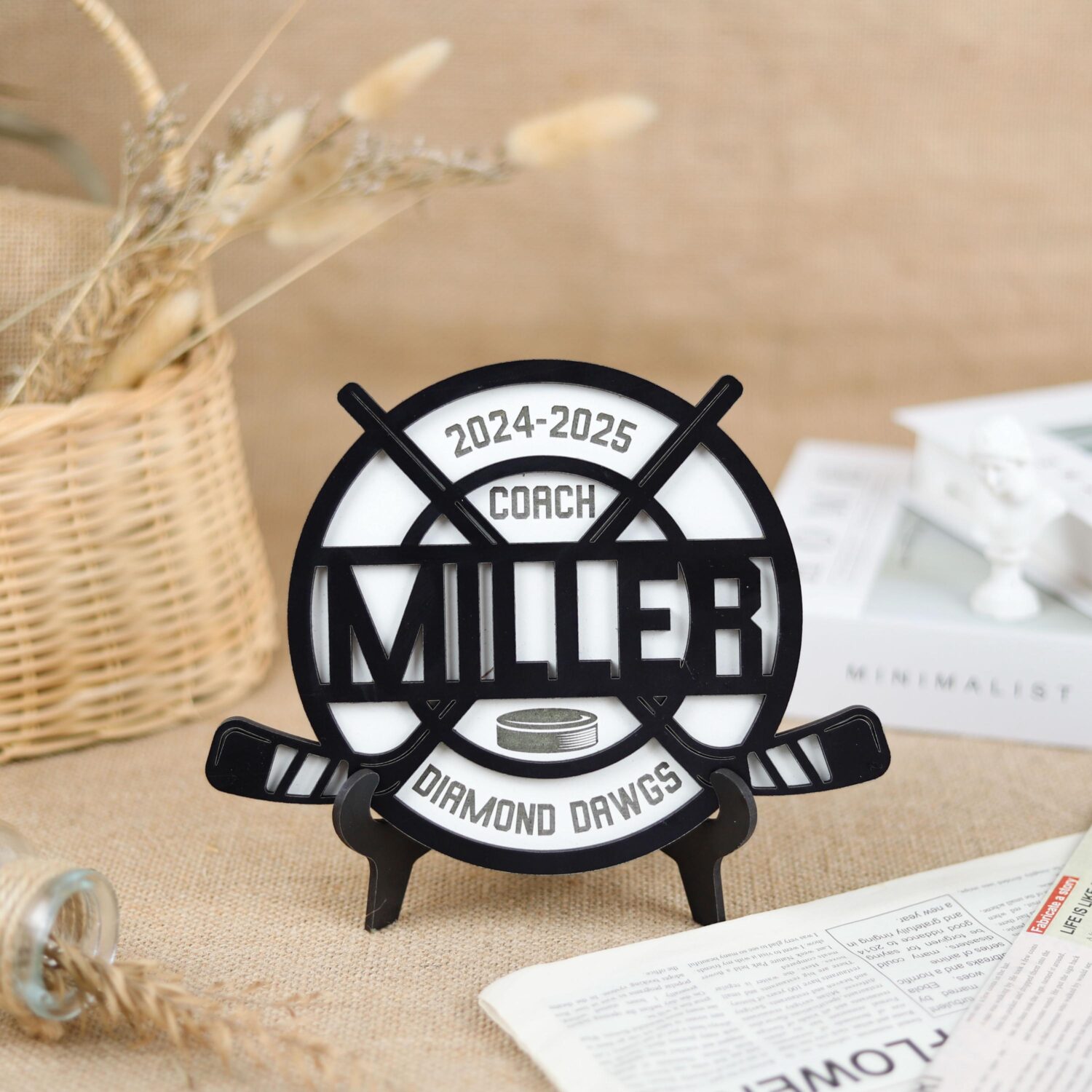 Hockey keepsake sign