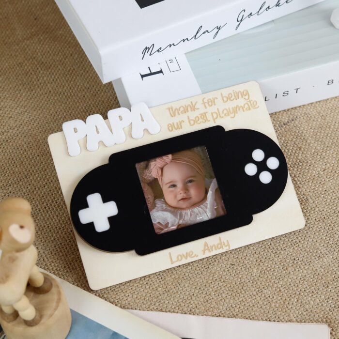 Custom Gaming Dad Frame |Fun Gift from Kids|  Gamer Dad Photo Frame| Personalized for Father’s Day - Image 5