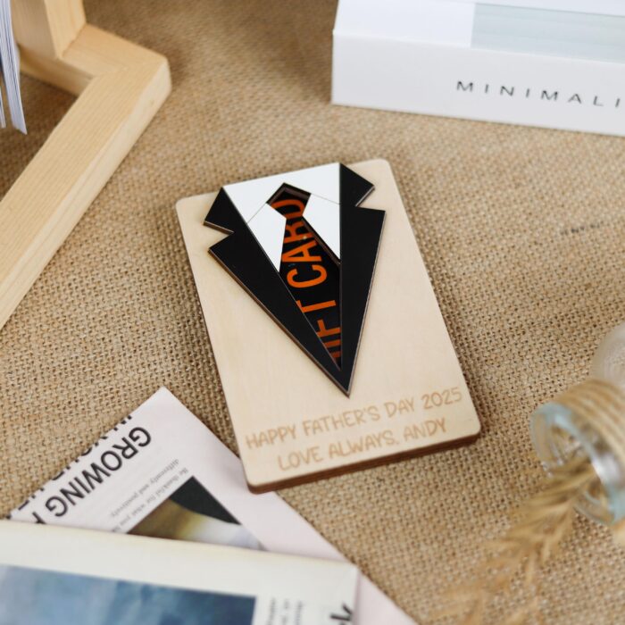 Custom Wooden Gift Card Holder | A Gift He’ll Keep Forever | Personalized Gift for Dad - Image 5