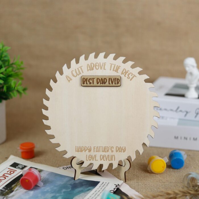 Custom Father’s Day Handprint Keepsake | Personalized Handprint Craft Gift | Father’s Day Keepsake Sign from Kids - Image 8