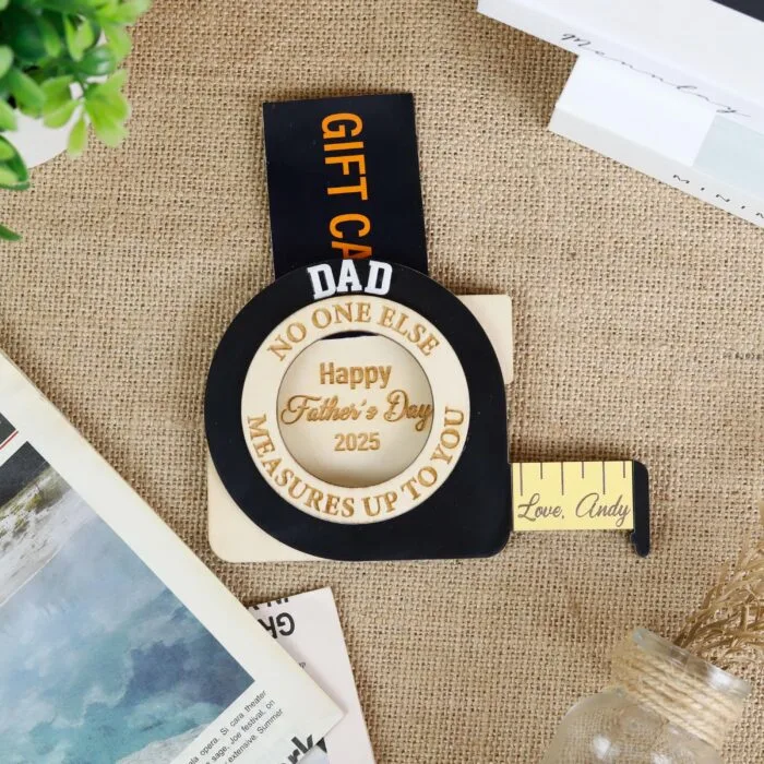 Personalized Metal Gift Card Holder for Him | Custom Gift Card Holder for Father’s Day | Personalized Metal Card Holder