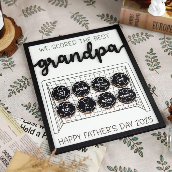 Custom Grandpa Frame | Personalized Grandad Photo Gift | Wooden Picture Frame for Grandpa - Image 6