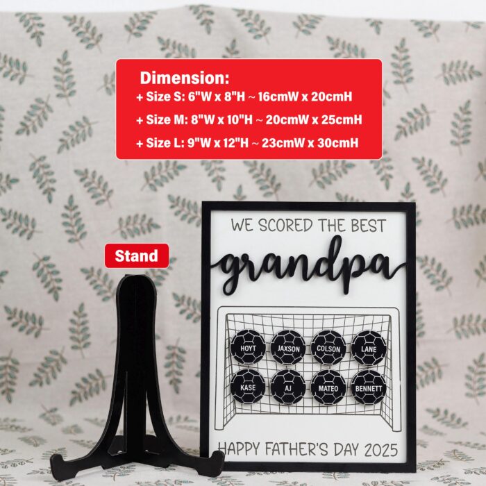 Custom Grandpa Frame | Personalized Grandad Photo Gift | Wooden Picture Frame for Grandpa - Image 2