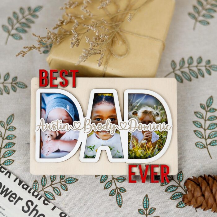 Custom Dad Photo Magnet | Personalized Father’s Day Frame | Best Dad Photo Magnet - Image 7