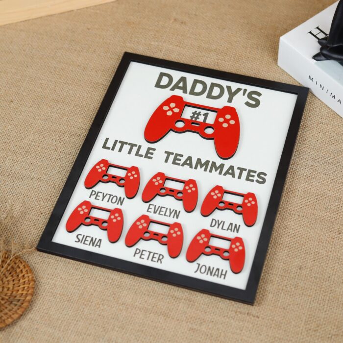 Personalized Gamer Dad Sign | Custom Dad Gaming Sign | Gamer Dad Wall Decor - Image 5