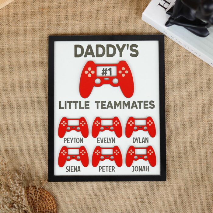 Personalized Gamer Dad Sign | Custom Dad Gaming Sign | Gamer Dad Wall Decor - Image 7