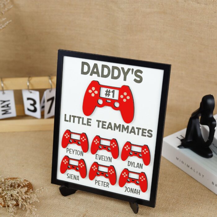 Personalized Gamer Dad Sign | Custom Dad Gaming Sign | Gamer Dad Wall Decor - Image 6