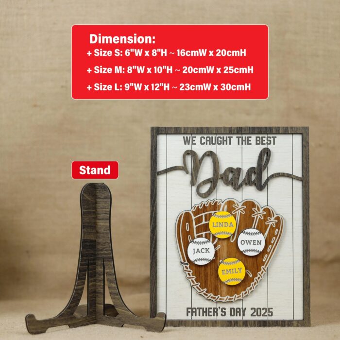 Personalized Grandkids Name Sign | Custom Grandpa Sign | Personalized Decor Full of Love - Image 2