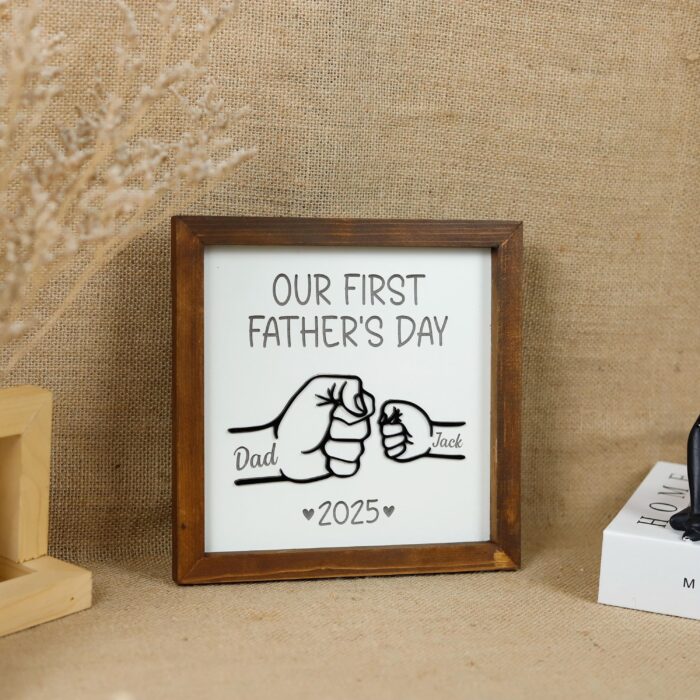 Custom Baby Name Plaque for First | Personalized First Father’s Day Gift | Personalized Keepsake for New Dads - Image 8