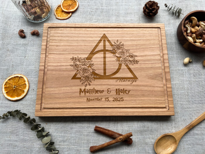 Personalized Harry Potter Cutting Board - Fan Gift | Personalized Harry Potter Cutting Board with Always Quote - Image 3