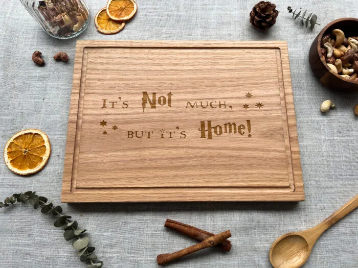 Personalized Wizard Home Cutting Board - Fan Gift | Custom Wizard Cutting Board – Harry Potter Home Gift for Fans