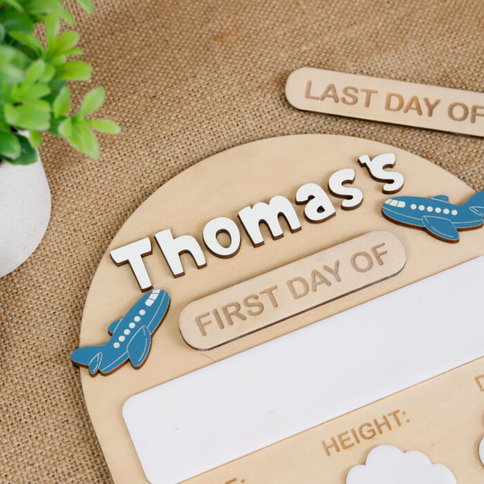 Personalized School Photo Sign - First & Last Day | Custom Engraved School Sign for Back-to-School Photos - Image 7