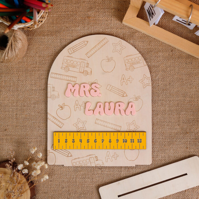 Personalized 3D Teacher Name Sign -Classroom Gift | Custom 3D Teacher Name Sign for Classroom Decor - Image 5