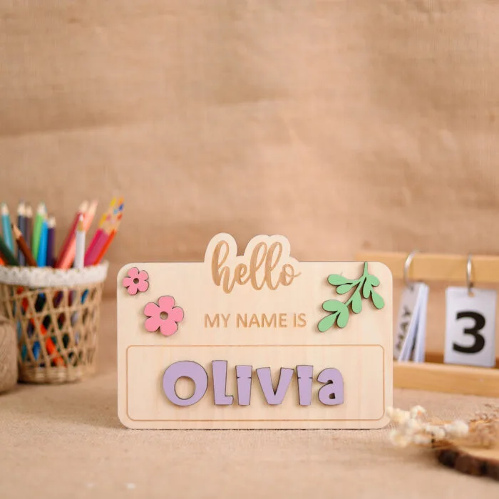 Personalized Hello Baby Sign – The Cutest Keepsake Ever! | Hello Baby! Custom Name Signs for Sweet Birth Announcements