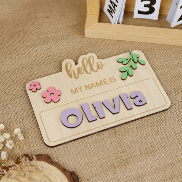 Personalized Hello Baby Sign – The Cutest Keepsake Ever! | Hello Baby! Custom Name Signs for Sweet Birth Announcements - Image 7