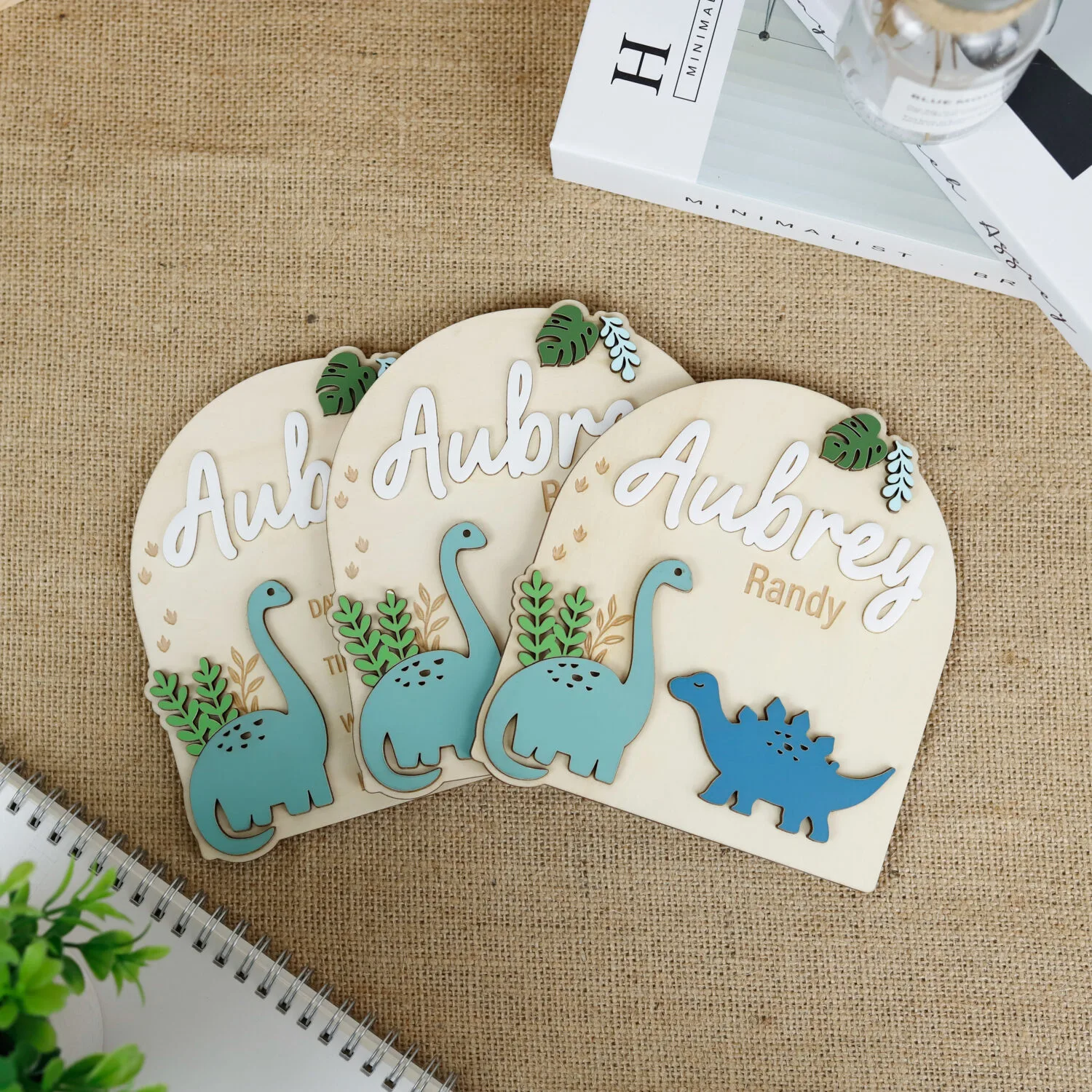 Custom Dinosaur Name Sign - Nursery Gift | Personalized Dinosaur Wall Sign for Nurseries - Image 4