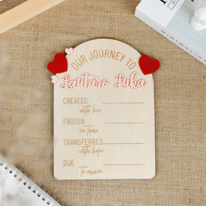 Custom IVF Story Sign - Fertility Gift | Custom Fertility Milestone Sign – A Gift from the Heart - Image 4