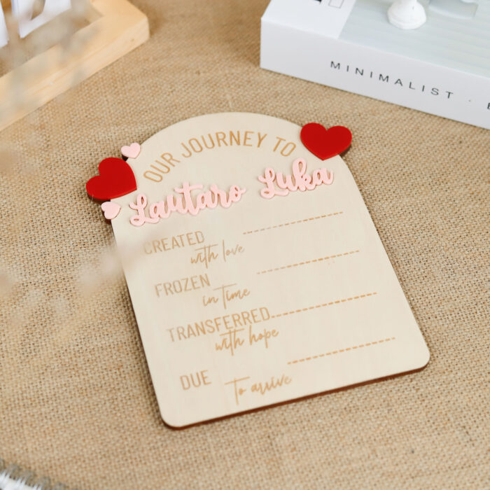 Custom IVF Story Sign - Fertility Gift | Custom Fertility Milestone Sign – A Gift from the Heart - Image 5