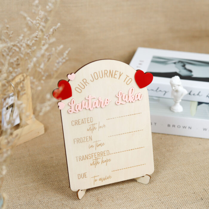 Custom IVF Story Sign - Fertility Gift | Custom Fertility Milestone Sign – A Gift from the Heart - Image 7