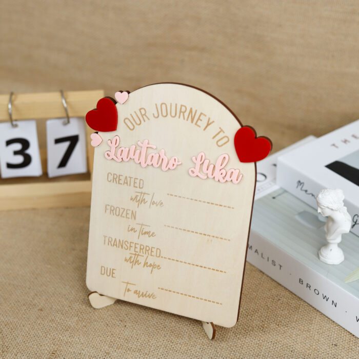 Custom IVF Story Sign - Fertility Gift | Custom Fertility Milestone Sign – A Gift from the Heart - Image 8