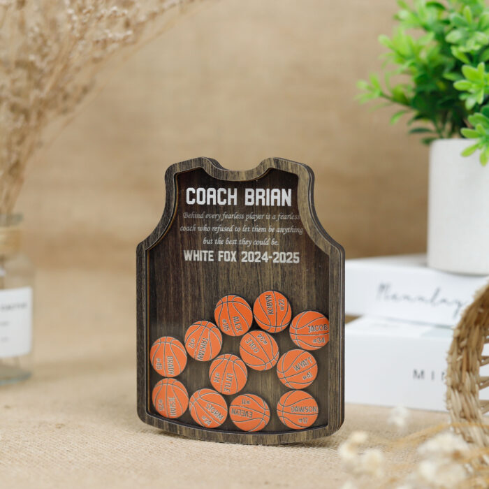 Personalized Basketball Coach Gift - Appreciation Gift | Custom Engraved Keepsake for Appreciation - Image 5