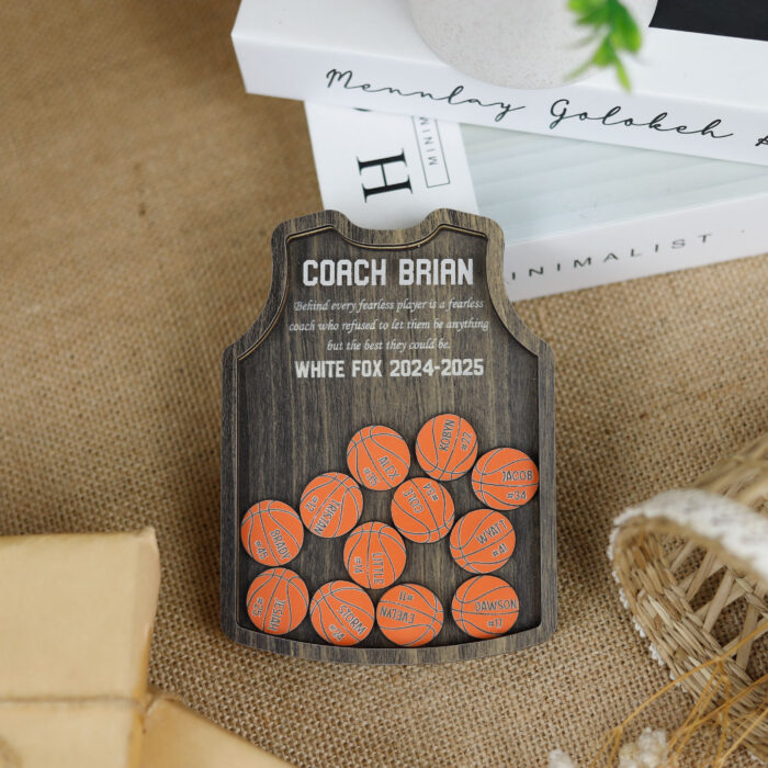 Personalized Basketball Coach Gift - Appreciation Gift | Custom Engraved Keepsake for Appreciation - Image 6
