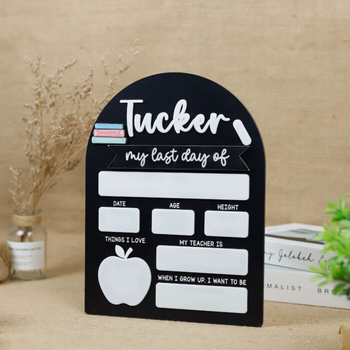 Personalized Back to School Photo Props | Custom Back to School Photo Props for First Day Memories - Image 5